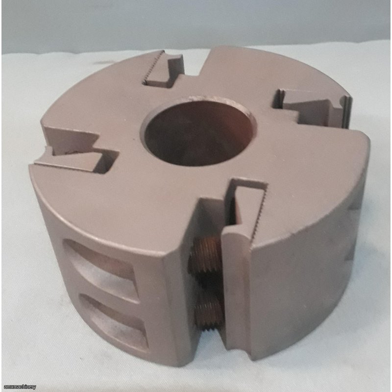 PARTE: 12108 – CABEZALES PARA MOLDURADORA – 40 MM FLECHA X 122 MM DIAMETRO X 60 MM LARGO