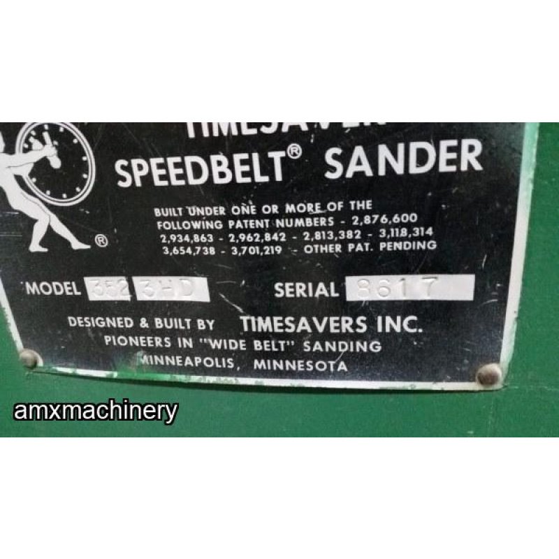 LIJADORA DE BANDA ANCHA – 3 LIJAS – 52” ANCHO – TIMESAVERS