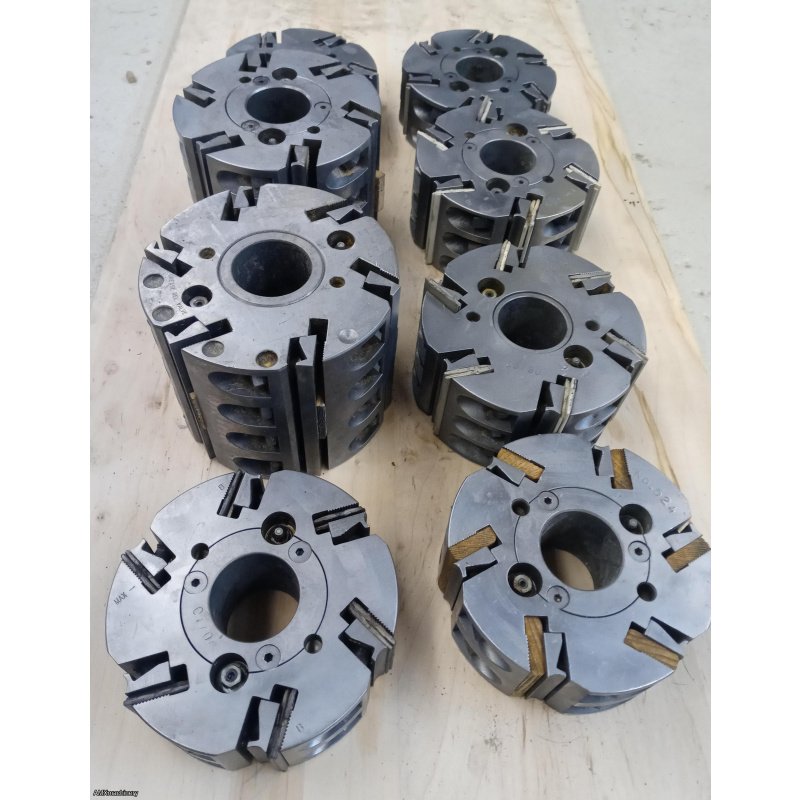 PARTE: 12305 - CABEZALES PARA MOLDURADORA - LARGO 5” - FLECHA 1-13/16" - FLECHA 2-1/8"