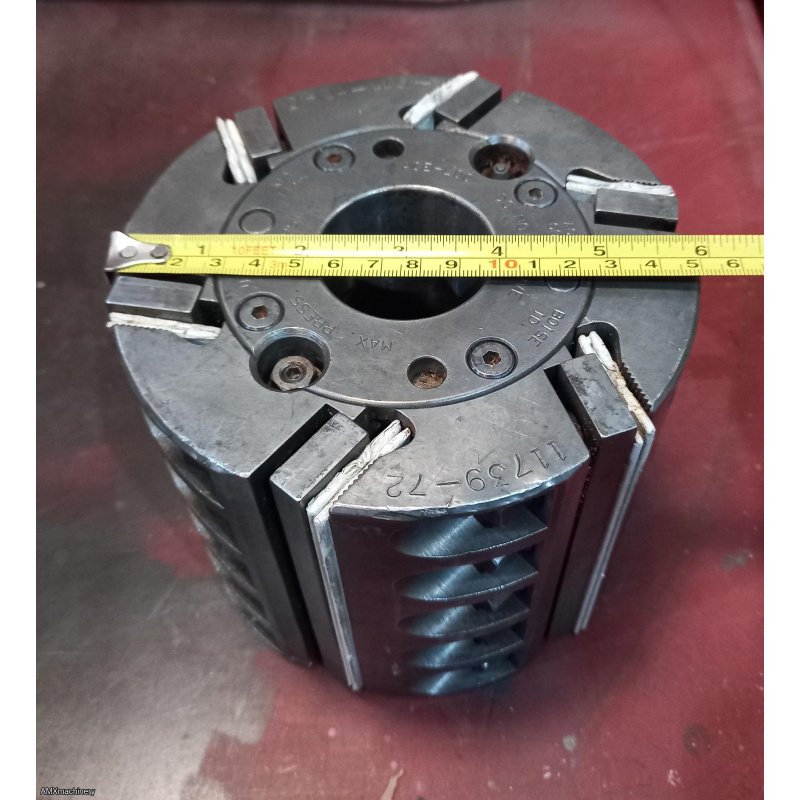 PARTE: 12305 - CABEZALES PARA MOLDURADORA - LARGO 5” - FLECHA 1-13/16" - FLECHA 2-1/8"