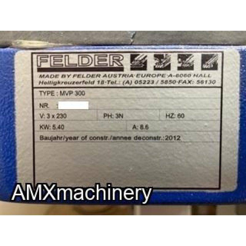 PRENSA DE MEMBRANA – FELDER MVP 300