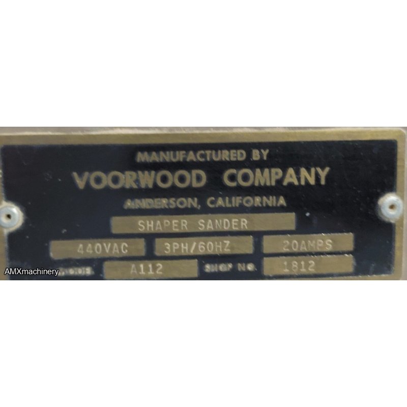 PARTE: 12603 – MOLDURADORA – LIJADORA – VOORWOOD – A112