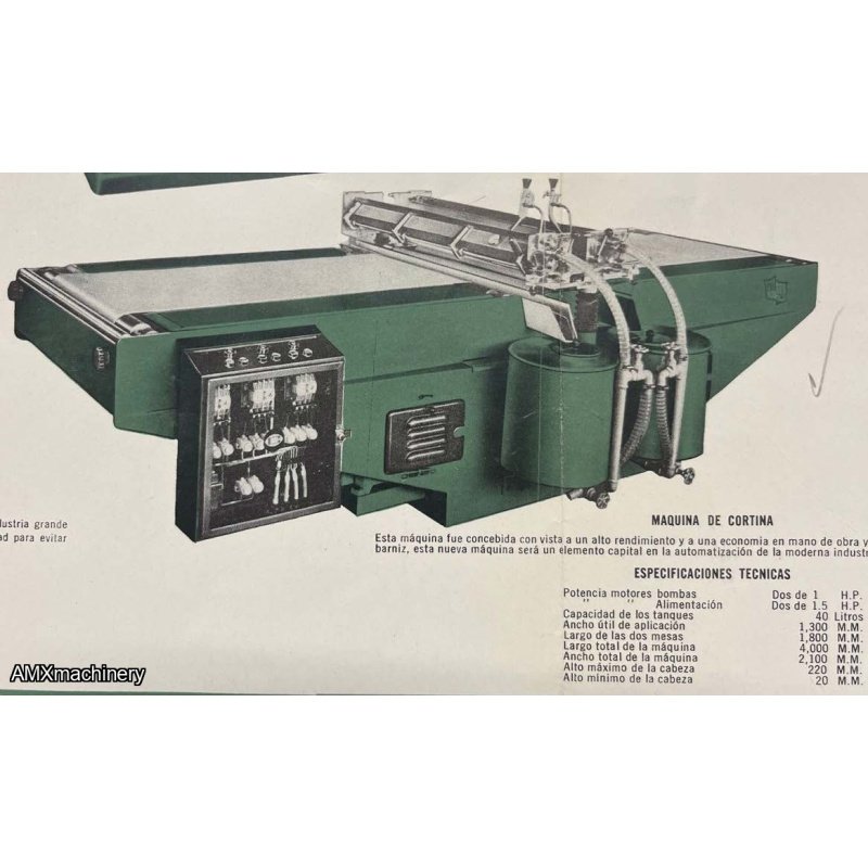 PARTE: 12655-9 - MAQUINA DE CORTINA - ANCHO 1300 MM - CAPRA