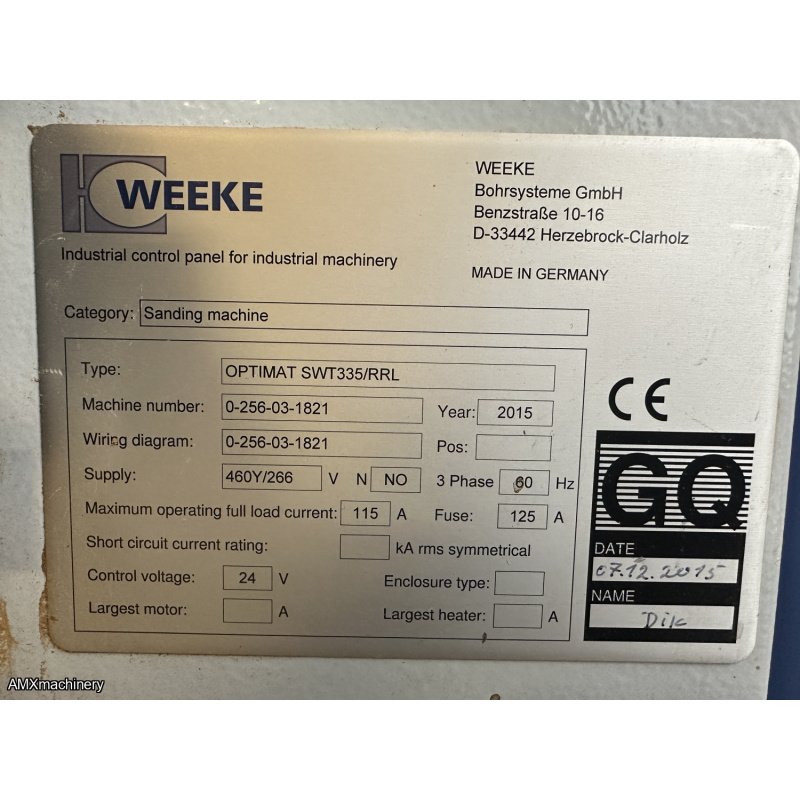 LIJADORA - CALIBRADORA - BANDA ANCHA – 3 LIJAS - 53” ANCHO