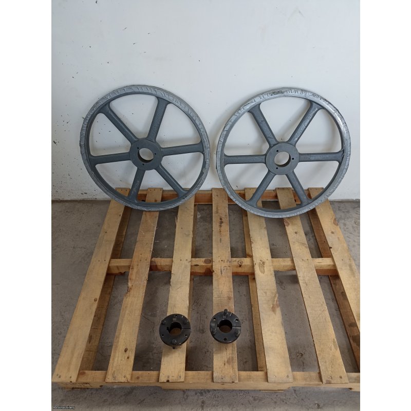 2 VOLANTES - HIERRO FUNDIDO - 25” DIAMETRO - PARA REASERRADORA - SIERRA CINTA - ASERRADERO