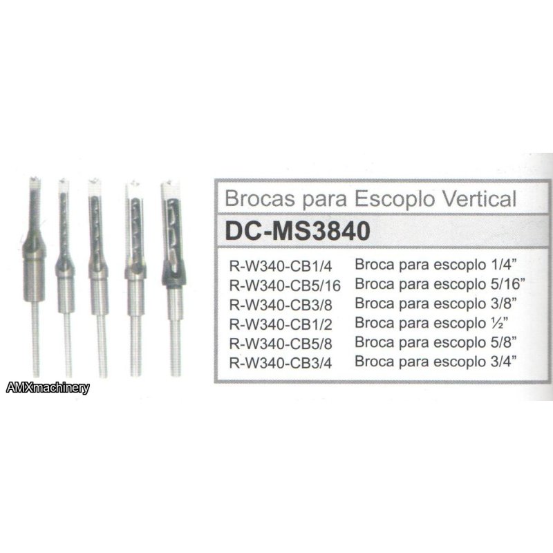 PARTE: 1SL-DC-MS3840 - BROCAS PARA ESCOPLO VERTICAL