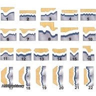 PARTE: 1SL-DC-WPM13 - CUCHILLAS PARA MOLDURAS - CEPILLO MOLDURADOR