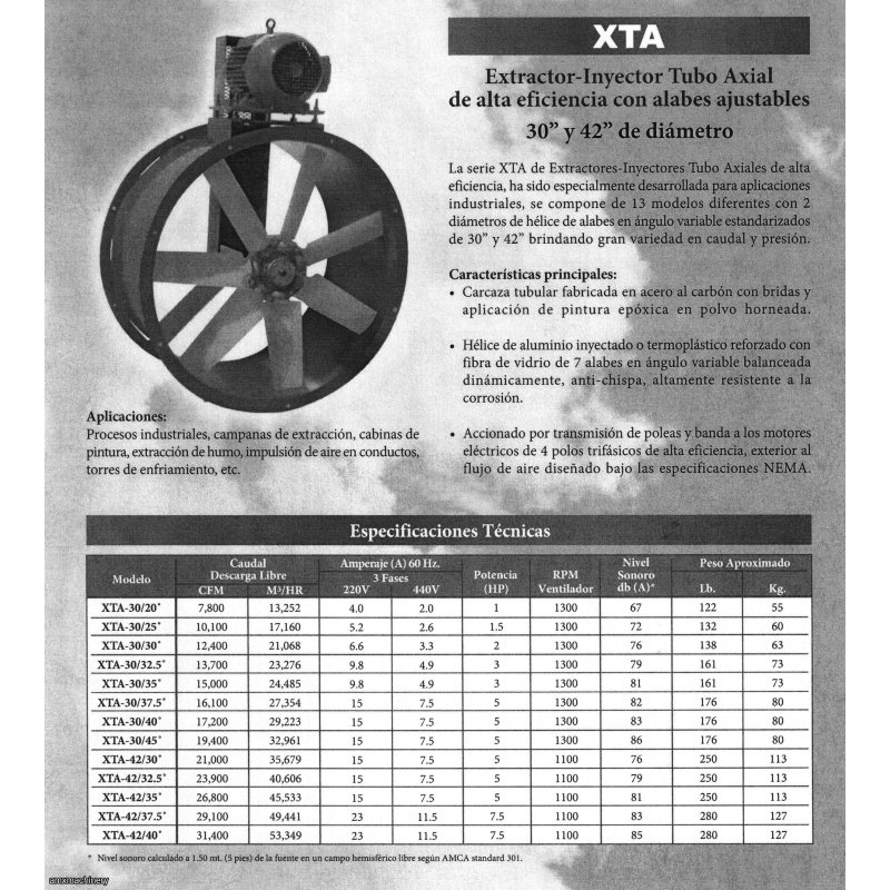 EXTRACTOR AXIAL DE TUBO - 30" - 42" DIAM - INDUSTRIAL