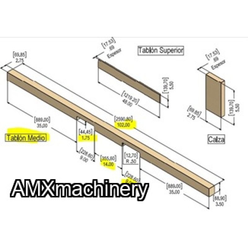 EXTENSION PARA TARIMAS LARGAS